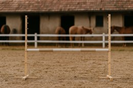 Przeszkoda skokowa do Hobby Horse 160cm, h-120 cm, belka beżowa