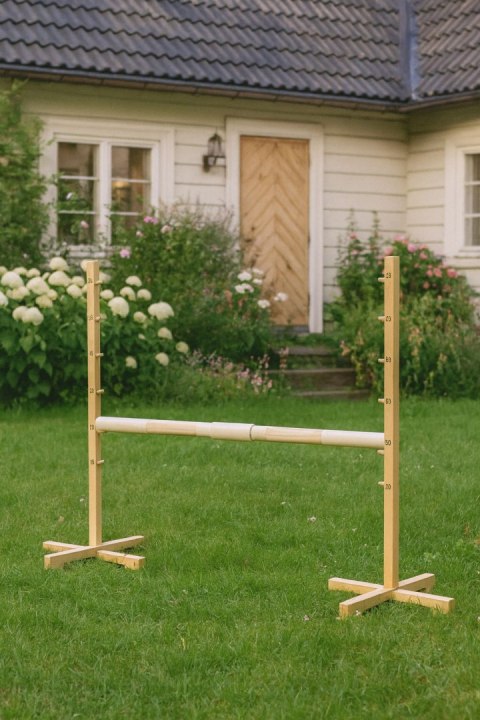 Przeszkoda skokowa do Hobby Horse 160cm, h-120 cm, belka beżowa