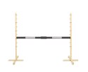 Przeszkoda skokowa do Hobby Horse 160cm, h-120 cm, belka czarno-srebrna