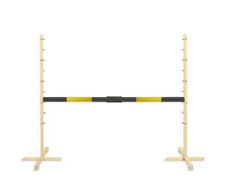 Przeszkoda skokowa do Hobby Horse 160cm, h-120 cm, belka czarno-złota