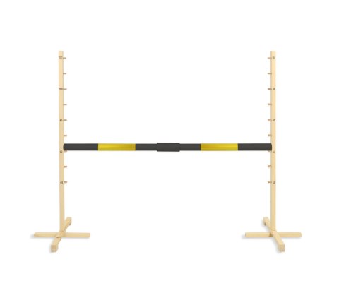Przeszkoda skokowa do Hobby Horse 160cm, h-120 cm, belka czarno-złota