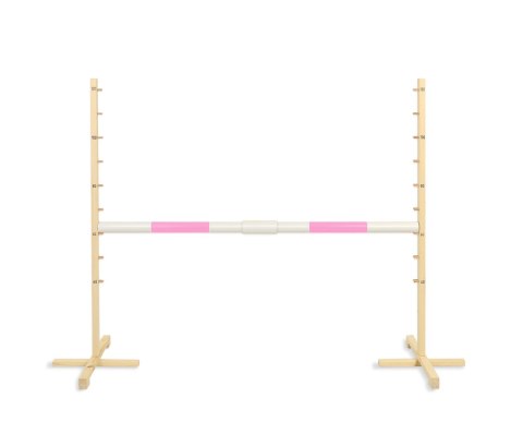 Przeszkoda skokowa do Hobby Horse 160cm, h-120 cm, belka jasny róż