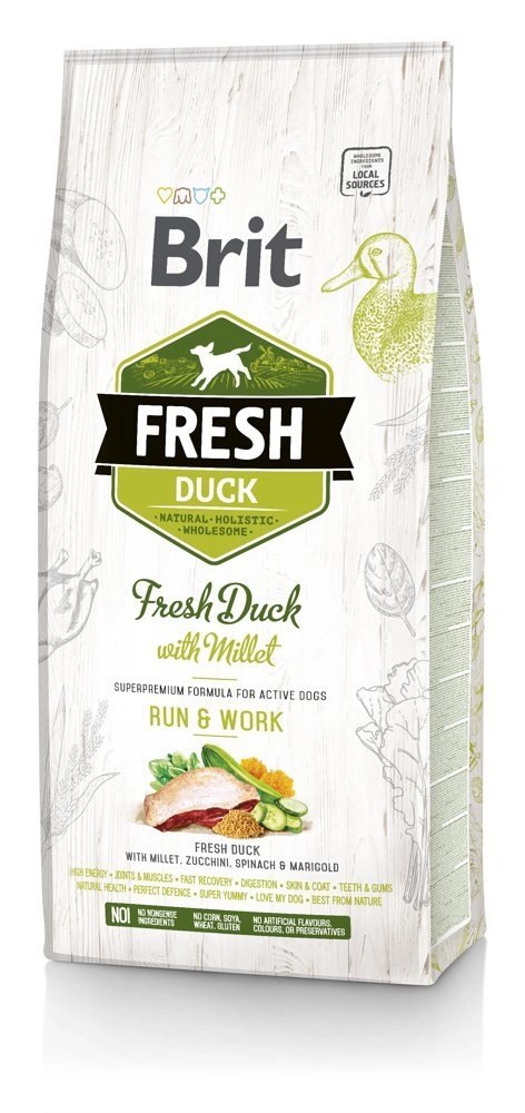 Brit Fresh Duck & Millet Adult Run & Work 2,5kg Brit Fresh Duck & Millet Adult Run & Work 2,5kg