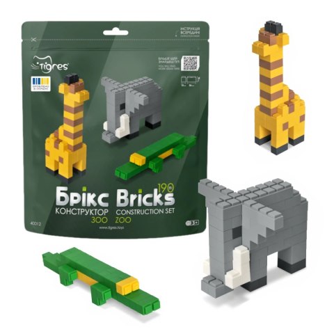 Klocki konstrukcyjne Bricks - Zoo - 190 el. Klocki konstrukcyjne Bricks - Zoo - 190 el.