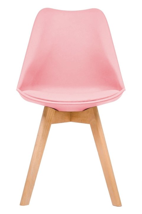 Krzesło skandynawskie MONZA PINK PU Krzesło skandynawskie MONZA PINK PU