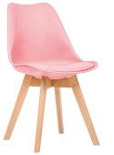 Krzesło skandynawskie MONZA PINK PU