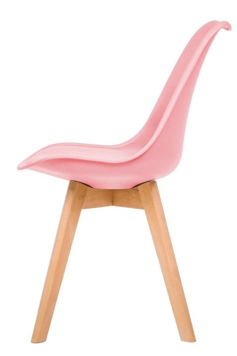 Krzesło skandynawskie MONZA PINK PU Krzesło skandynawskie MONZA PINK PU