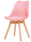 Krzesło skandynawskie MONZA PINK PU