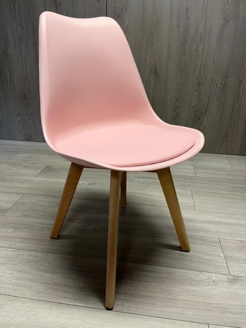 Krzesło skandynawskie MONZA PINK PU Krzesło skandynawskie MONZA PINK PU