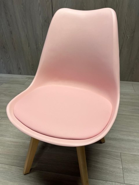 Krzesło skandynawskie MONZA PINK PU Krzesło skandynawskie MONZA PINK PU
