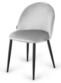 Krzesło tapicerowane GLORIA LIGHT GREY VELVET OUTLET Krzesło tapicerowane GLORIA LIGHT GREY VELVET OUTLET