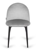 Krzesło tapicerowane GLORIA LIGHT GREY VELVET OUTLET Krzesło tapicerowane GLORIA LIGHT GREY VELVET OUTLET