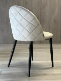 Krzesło tapicerowane GLORIA LIGHT GREY VELVET OUTLET Krzesło tapicerowane GLORIA LIGHT GREY VELVET OUTLET
