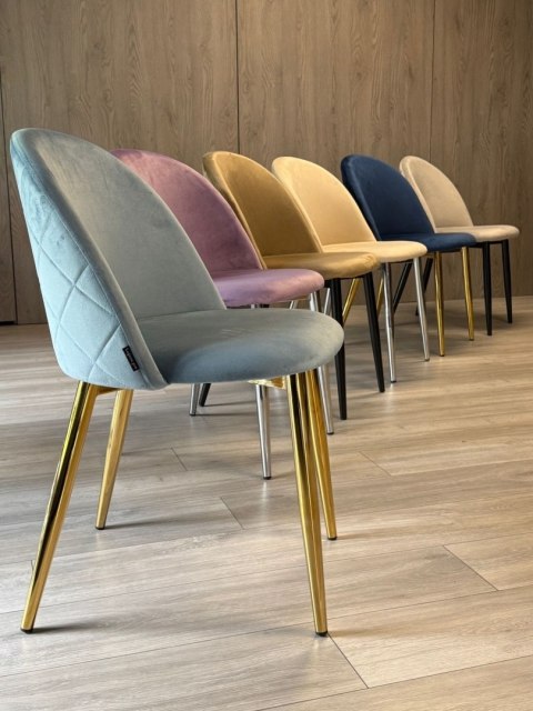 Krzesło tapicerowane GLORIA VIOLET VELVET OUTLET Krzesło tapicerowane GLORIA VIOLET VELVET OUTLET