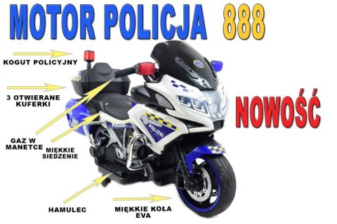 OLBRZYMI SUPER MOTOR ŚCIGACZ POLICYJNY,MIĘKKIE KOŁA, MIĘKKIE SIEDZENIE, GAZ W RĄCZCE, HAMULEC /MH888 OLBRZYMI SUPER MOTOR ŚCIGACZ POLICYJNY,MIĘKKIE KOŁA, MIĘKKIE SIEDZENIE, GAZ W RĄCZCE, HAMULEC /MH888