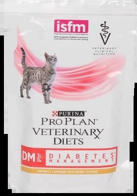 PURINA Pro Plan Veterinary Diets DM Diabetes Management Cat Kurczak 85g PURINA Pro Plan Veterinary Diets DM Diabetes Management Cat Kurczak 85g