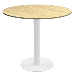 Stół okrągły VICTORY LIGHT WOOD 70 cm MILK