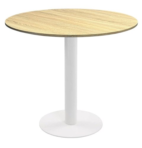Stół okrągły VICTORY LIGHT WOOD 70 cm MILK