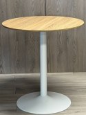 Stół okrągły VICTORY LIGHT WOOD 70 cm MILK