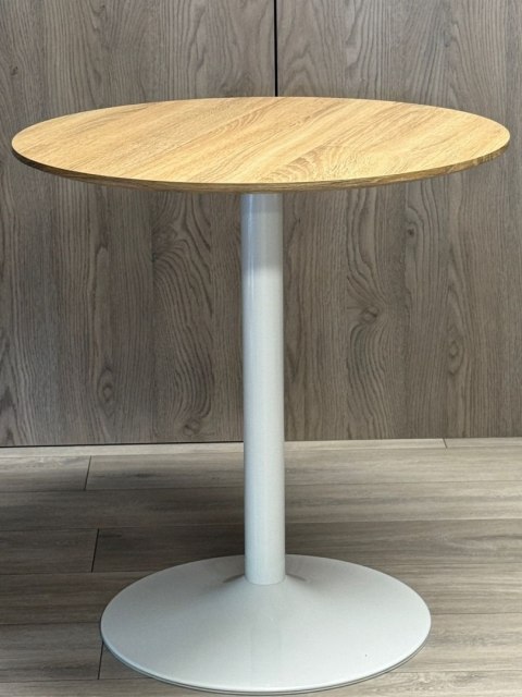 Stół okrągły VICTORY LIGHT WOOD 70 cm MILK