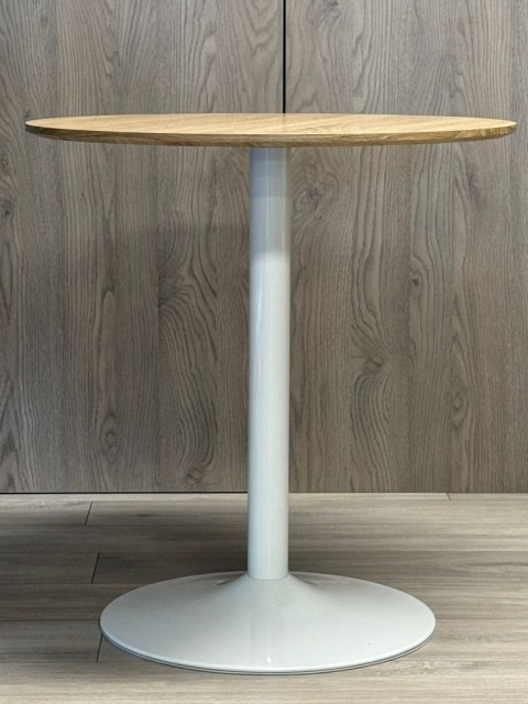Stół okrągły VICTORY LIGHT WOOD 70 cm MILK