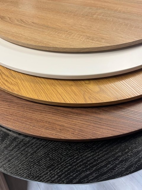 Stół okrągły VICTORY LIGHT WOOD 70 cm MILK