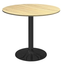 Stół okrągły VICTORY LIGHT WOOD 70 cm SMOKE