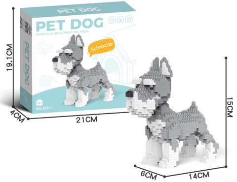 Zestaw Klocków 800el. Sznaucer