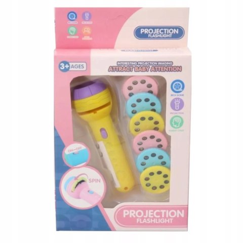 Grający projektor do rysowania z latarką - zestaw do malowania z obrazkami Grający projektor do rysowania z latarką - zestaw do malowania z obrazkami