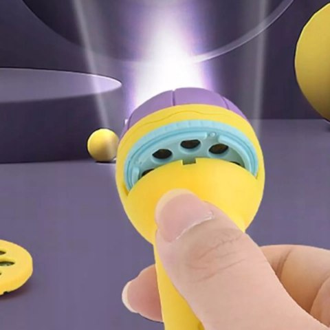 Grający projektor do rysowania z latarką - zestaw do malowania z obrazkami Grający projektor do rysowania z latarką - zestaw do malowania z obrazkami