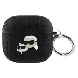 Karl Lagerfeld Monogram Karl & Choupette Head - Etui AirPods 4 (czarny)