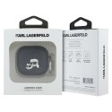 Karl Lagerfeld Monogram Karl & Choupette Head - Etui AirPods 4 (czarny)