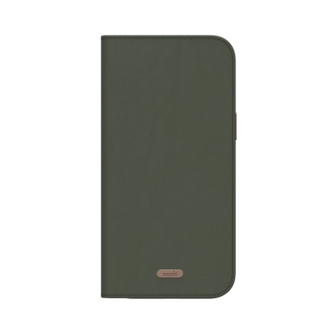 Moshi Overture MagSafe - Skórzane etui 3w1 z klapką iPhone 17 Pro Max (Moss Green)