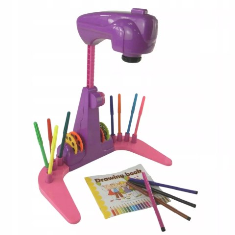 Projektor do rysowania z latarką - zestaw do malowania z obrazkami 133-7606 Projektor do rysowania z latarką - zestaw do malowania z obrazkami 133-7606