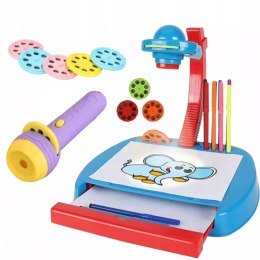 Projektor do rysowania z latarką - zestaw do malowania z obrazkami 888-7606