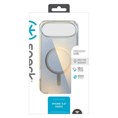 Speck Presidio Lux MagSafe - Etui iPhone 17 Air (Hyper Mirror Glitter / Silver Metallic) Speck Presidio Lux MagSafe - Etui iPhone 17 Air (Hyper Mirror Glitter / Silver Metallic)