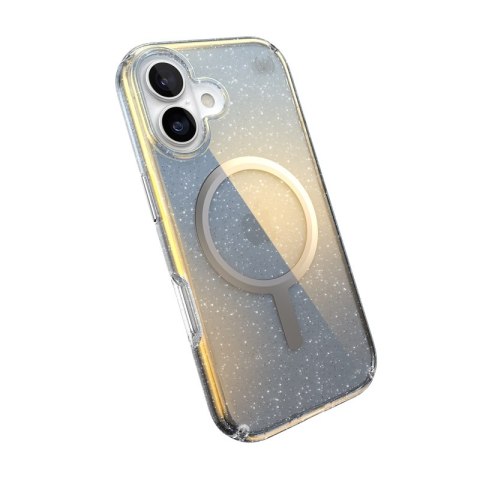 Speck Presidio Lux MagSafe - Etui iPhone 17 (Hyper Mirror Glitter / Silver Metallic)