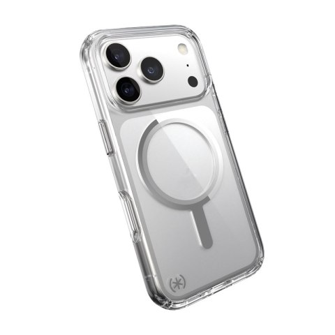 Speck Presidio Perfect Clear MagSafe - Etui iPhone 17 Pro (Clear / Silver) Speck Presidio Perfect Clear MagSafe - Etui iPhone 17 Pro (Clear / Silver)