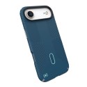 Speck Presidio2 Grip ClickLock & MagSafe - Etui iPhone 17 Air (Deep Sea / Silver Metallic / Spell Blue)