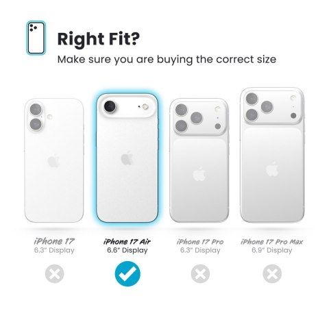 Speck Presidio2 Grip MagSafe - Etui iPhone 17 Air (Deep Sea / Silver Metallic / Spell Blue)