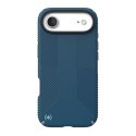 Speck Presidio2 Grip MagSafe - Etui iPhone 17 Air (Deep Sea / Silver Metallic / Spell Blue)