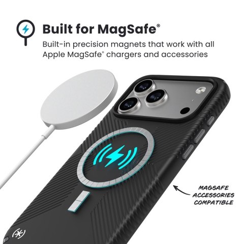 Speck Presidio2 Grip MagSafe - Etui iPhone 17 Pro Max (Black / Slate Grey / White) Speck Presidio2 Grip MagSafe - Etui iPhone 17 Pro Max (Black / Slate Grey / White)