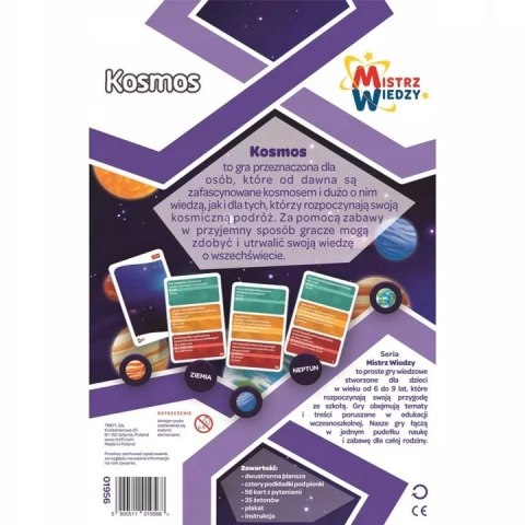 Zestaw Trefl Mistrz Wiedzy Kosmos gra edukacyjna + duży projektor astronauta Zestaw Trefl Mistrz Wiedzy Kosmos gra edukacyjna + duży projektor astronauta