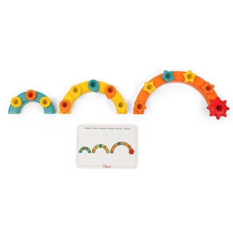 177820 KOLOROWE PINEZKI TĘCZA