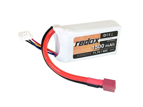 Akumulator Redox 1500 mAh 11,1V 40C - pakiet LiPo Akumulator Redox 1500 mAh 11,1V 40C - pakiet LiPo