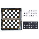 WOOPIE IQ Gra Szachy Warcaby Magnetyczne 2w1 Podróżna Kieszonkowa 10 sztuk