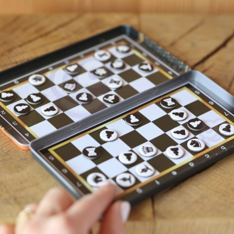 WOOPIE IQ Gra Szachy Warcaby Magnetyczne 2w1 Podróżna Kieszonkowa 5 sztuk WOOPIE IQ Gra Szachy Warcaby Magnetyczne 2w1 Podróżna Kieszonkowa 5 sztuk