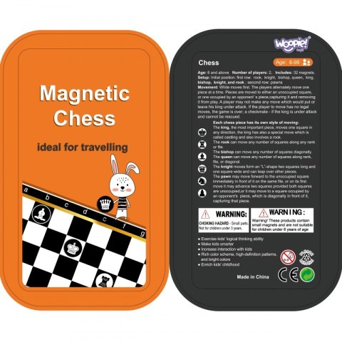 WOOPIE IQ Gra Szachy Warcaby Magnetyczne 2w1 Podróżna Kieszonkowa 5 sztuk WOOPIE IQ Gra Szachy Warcaby Magnetyczne 2w1 Podróżna Kieszonkowa 5 sztuk