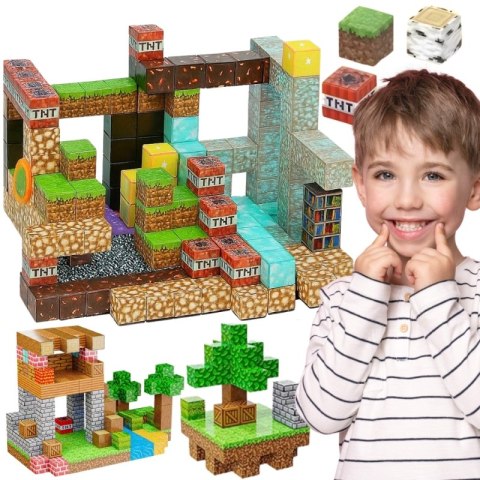 WOOPIE Klocki Magnetyczne Konstrukcyjne Sześciany 3D Zestaw Edukacyjny 63 el. WOOPIE Klocki Magnetyczne Konstrukcyjne Sześciany 3D Zestaw Edukacyjny 63 el.