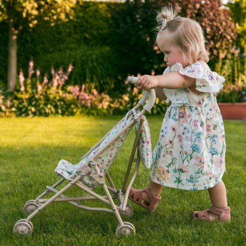 WOOPIE ROYAL Wózek Spacerówka Dla Lalek w Kwiatki WOOPIE ROYAL Wózek Spacerówka Dla Lalek w Kwiatki